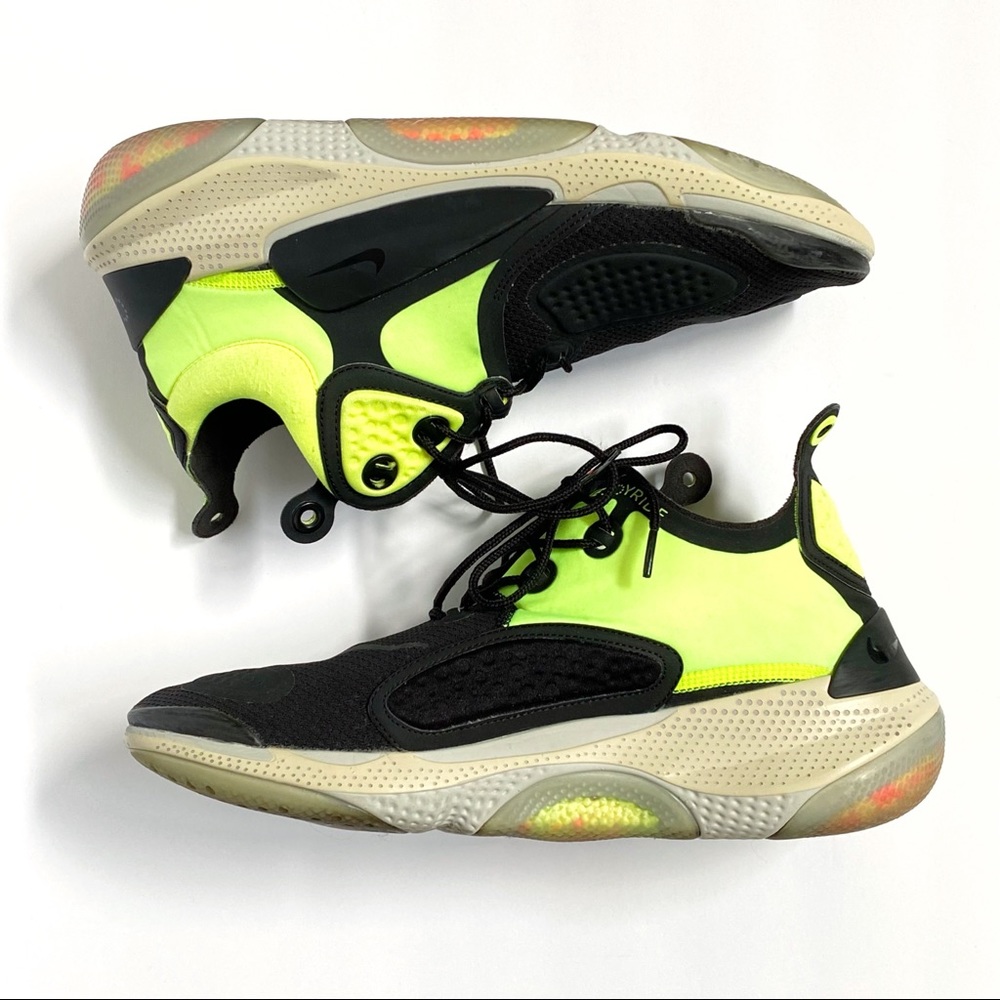 Nike black volt neon yellow Joyride CC3 setter lace up high top sneakers shoes - Picture 6 of 9
